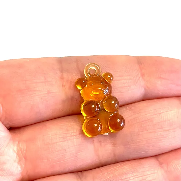 Peppy Beads Necklaces 5 pcs in a pack Jelly Bear Charms Gummy Bear Resin With Loop Jelly Bear Shaped Resin Charms 12x22mm Peppy Beads Necklaces 5 pcs in a pack Jelly Bear Charms Gummy Bear Resin With Loop Jelly Bear Shaped Resin Charms 12x22mm