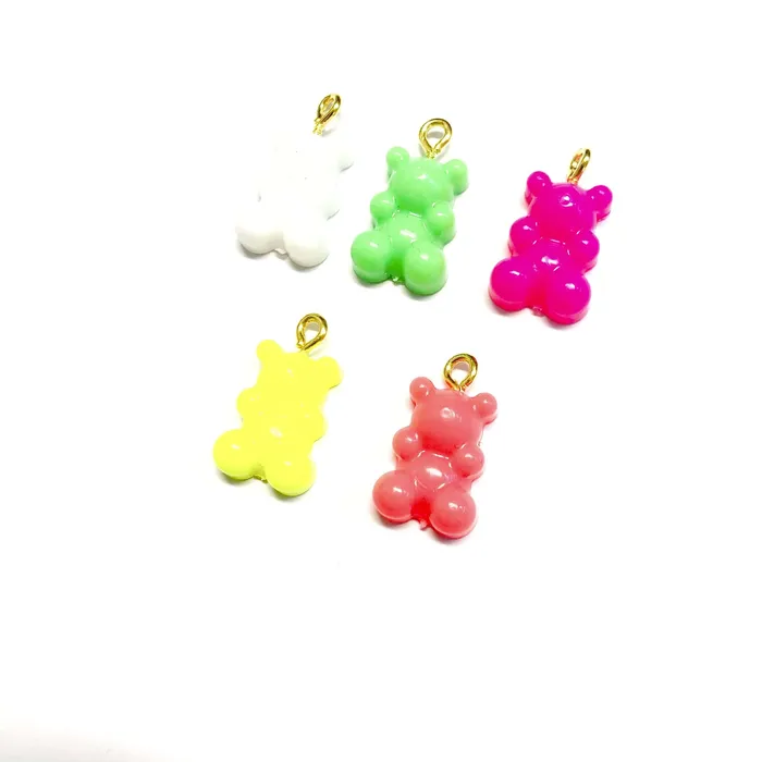Peppy Beads Necklaces 5 pcs in a pack Jelly Bear Charms Gummy Bear Resin With Loop Jelly Bear Shaped Resin Charms 12x22mm Peppy Beads Necklaces 5 pcs in a pack Jelly Bear Charms Gummy Bear Resin With Loop Jelly Bear Shaped Resin Charms 12x22mm
