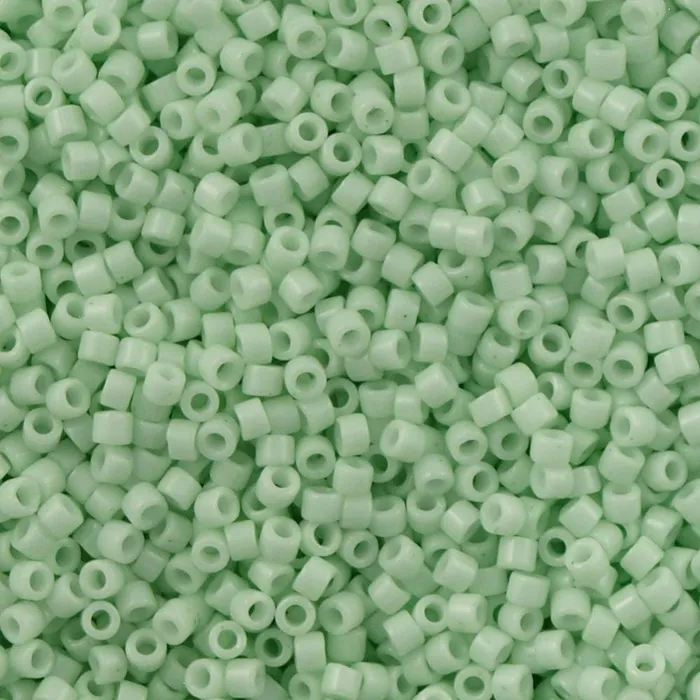 Peppy Beads Necklaces DB1496 Opaque Light Mint Miyuki Delica 110