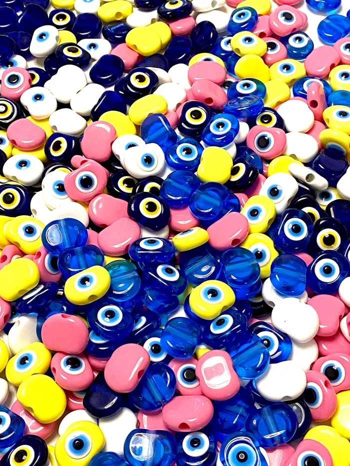 Peppy Beads Necklaces Large Hole Evil Eye Resin Beads 20mm Beads 36mm Hole 5 Beads in a Pack Peppy Beads Necklaces Large Hole Evil Eye Resin Beads 20mm Beads 36mm Hole 5 Beads in a Pack