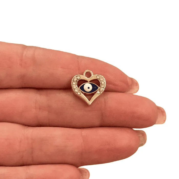 Peppy Beads Necklaces The Heart Evil Eye Pendant