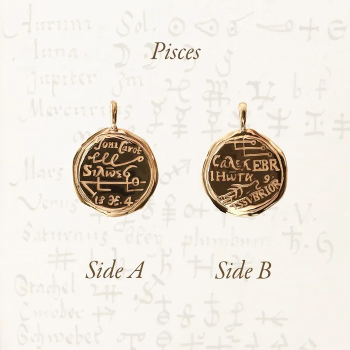 Pisces Alchemical Zodiac Pendant COMMON ERA Necklaces