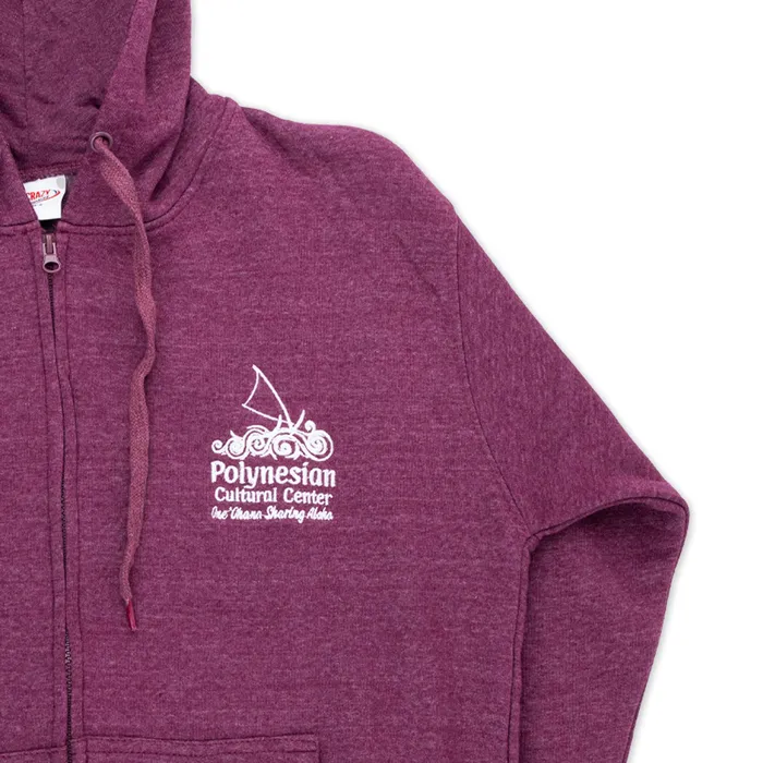 Polynesian Cultural Center Cotton Blend FullZip Hoodie GOGOSPORTS Earrings