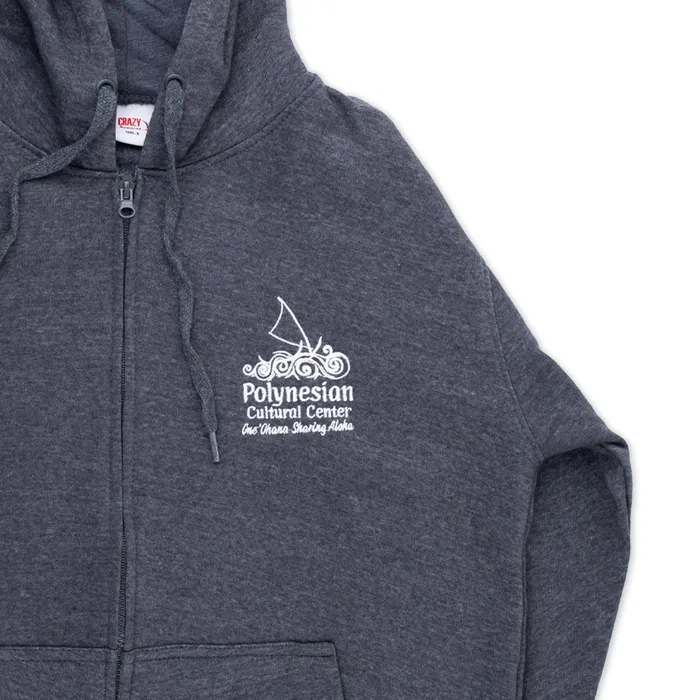 Polynesian Cultural Center Cotton Blend FullZip Hoodie GOGOSPORTS Earrings