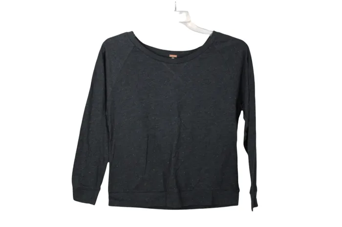 Poof Earrings Poof Charcoal Gray Top M