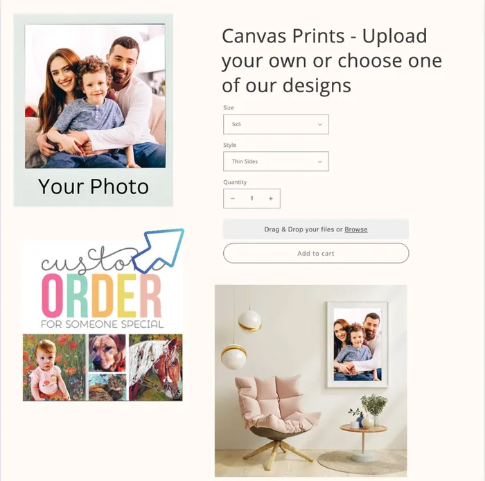 Portraits by NC Canvas Prints Upload your own or choose one of our designs Necklaces Portraits by NC Canvas Prints Upload your own or choose one of our designs Necklaces