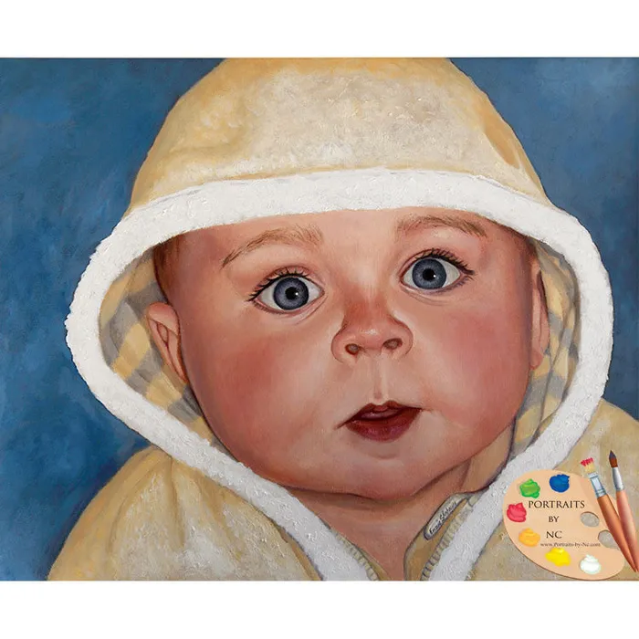 Portraits by NC Custom Baby Oil Portrait Necklaces
