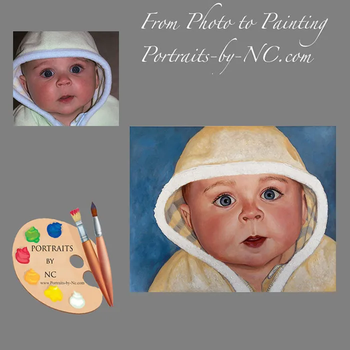 Portraits by NC Custom Baby Oil Portrait Necklaces