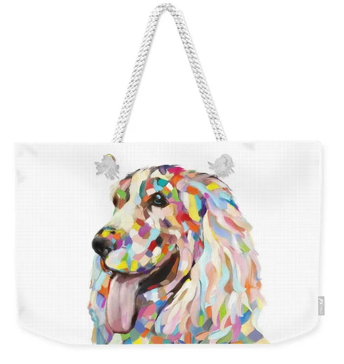 Portraits by NC Earrings Weekender Tote Bag Customizable Carryall Tote Bag Dog Design Spaniel Portraits by NC Earrings Weekender Tote Bag Customizable Carryall Tote Bag Dog Design Spaniel