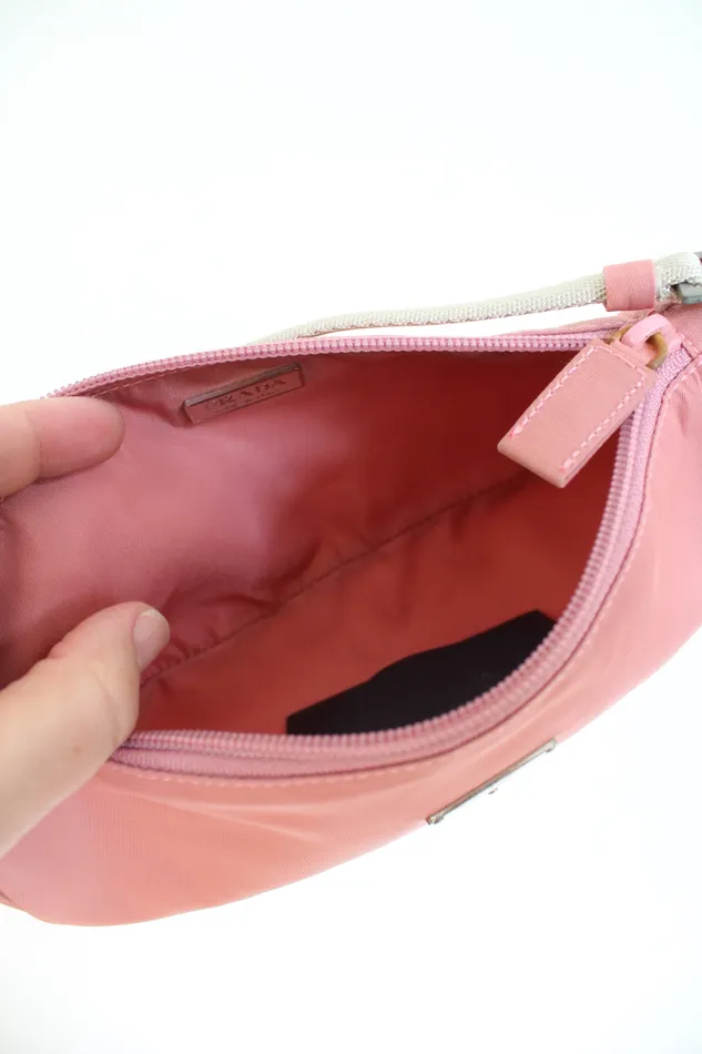 Prada Earrings Prada Tessuto Pink Nylon Handbag