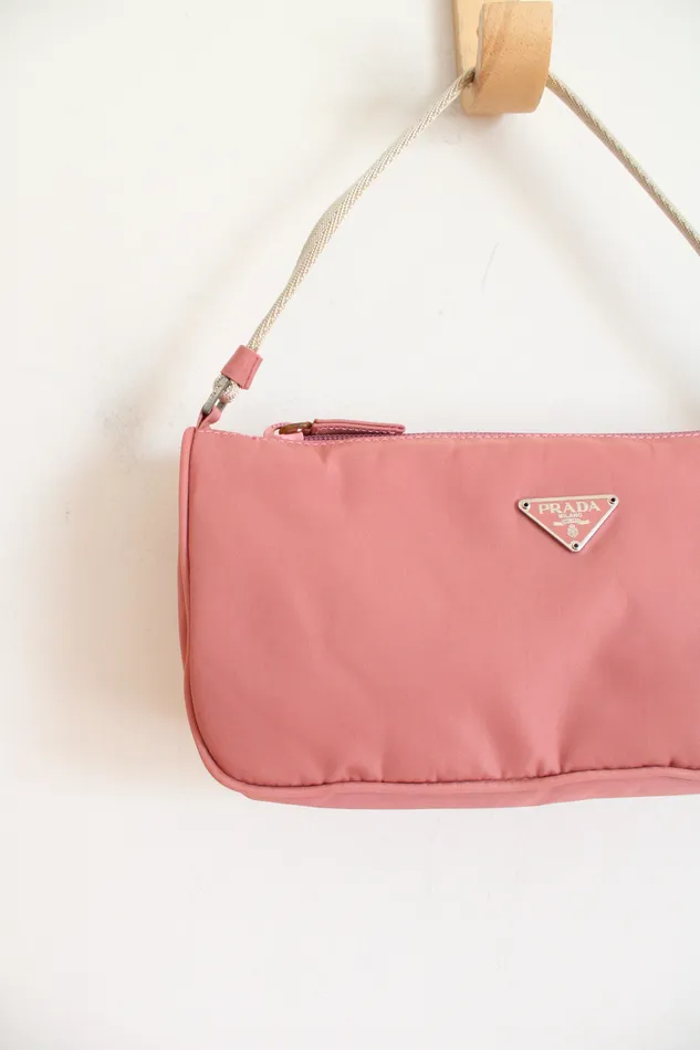 Prada Earrings Prada Tessuto Pink Nylon Handbag