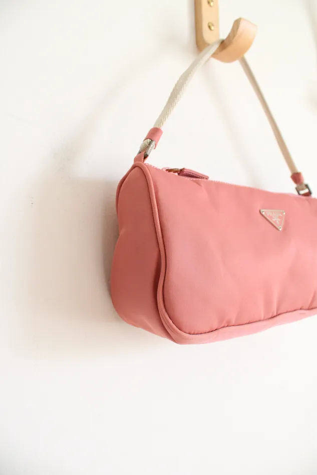 Prada Earrings Prada Tessuto Pink Nylon Handbag
