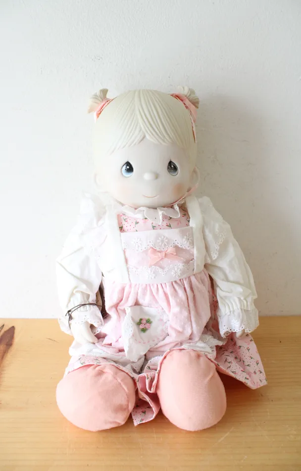 Precious Moments Porcelain Cloth Debbie Doll Precious Moments Necklaces