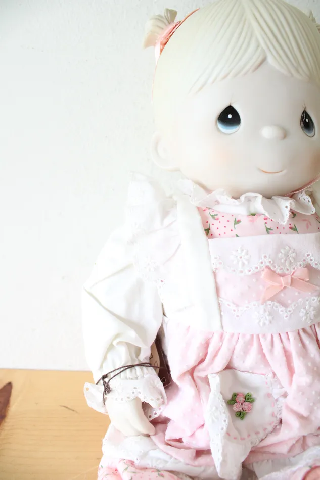 Precious Moments Porcelain Cloth Debbie Doll Precious Moments Necklaces
