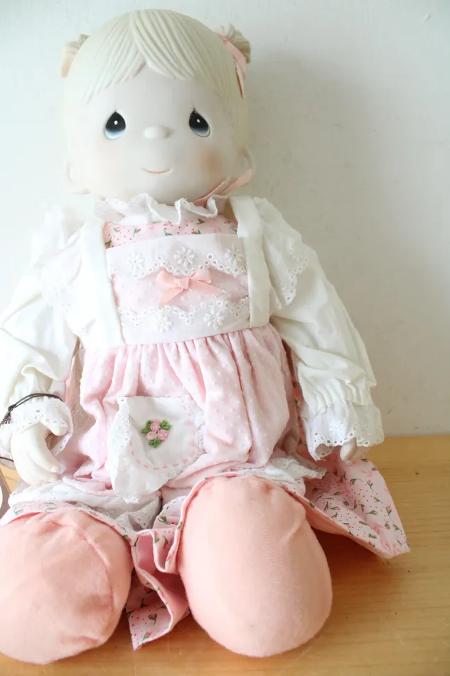 Precious Moments Porcelain Cloth Debbie Doll Precious Moments Necklaces