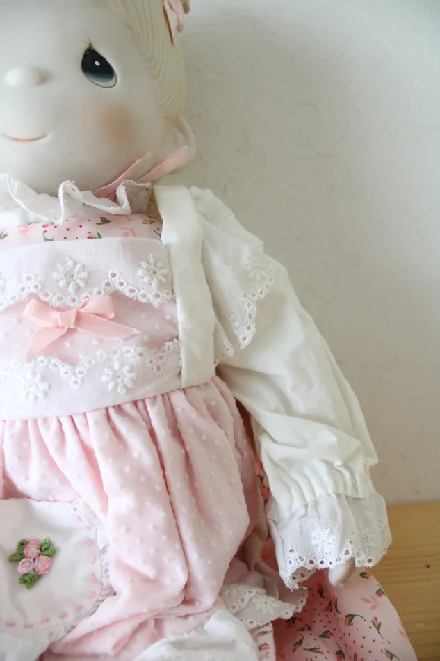 Precious Moments Porcelain Cloth Debbie Doll Precious Moments Necklaces