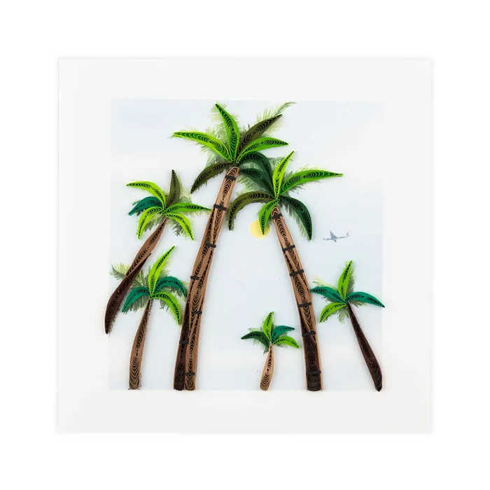Quillingcard Quilled Palm Trees Greeting Card QUILLINGCARD Earrings