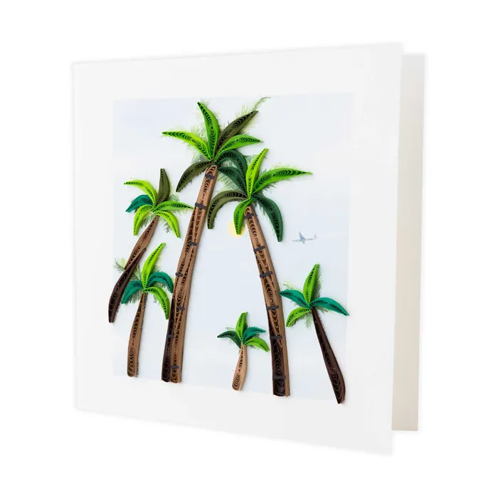 Quillingcard Quilled Palm Trees Greeting Card QUILLINGCARD Earrings