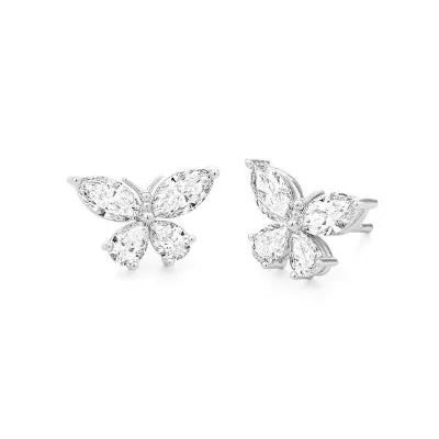 RACHEL LYNN CHICAGO Earrings 18 Karat White Gold and Diamond Butterfly 295cts Earrings