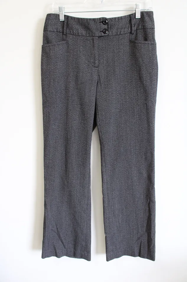 Rafaella Rafaella Wide Leg Gray Dress Pants 6 Earrings