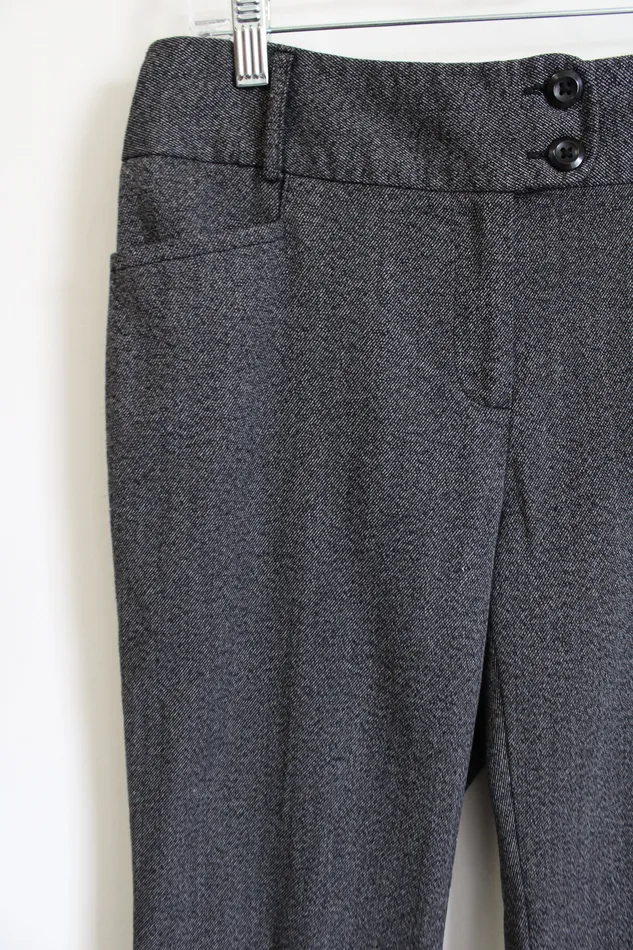 Rafaella Rafaella Wide Leg Gray Dress Pants 6 Earrings