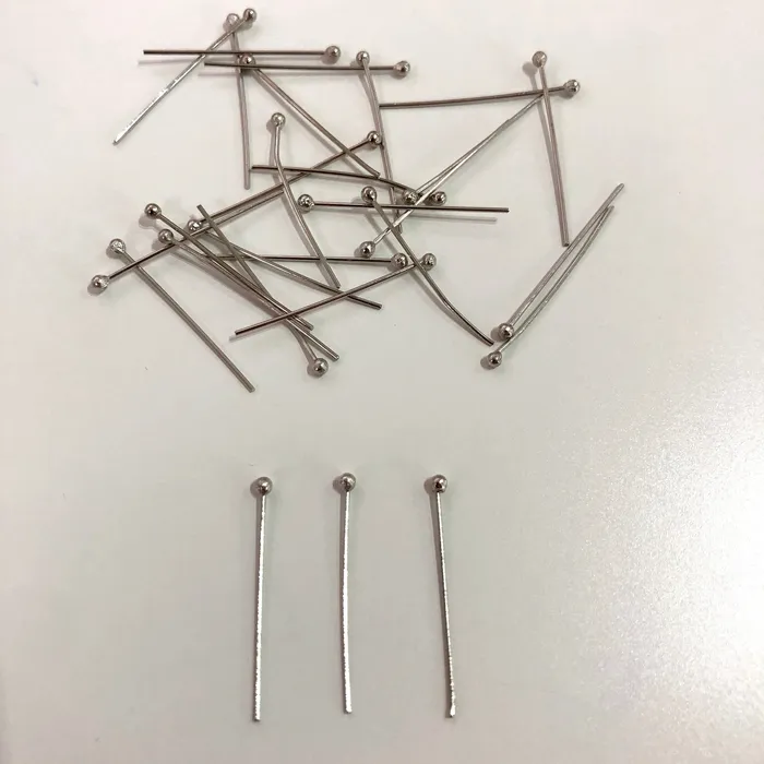 Rhodium Plated Ball Point Headpins 05mm 24 Gauge by 30mm Rhodium Plated Brass Ball Head Pins Peppy Beads Earrings Rhodium Plated Ball Point Headpins 05mm 24 Gauge by 30mm Rhodium Plated Brass Ball Head Pins Peppy Beads Earrings