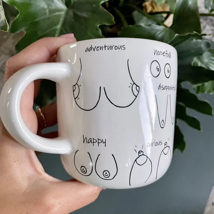 Riana Mostert Earrings Boobie mug
