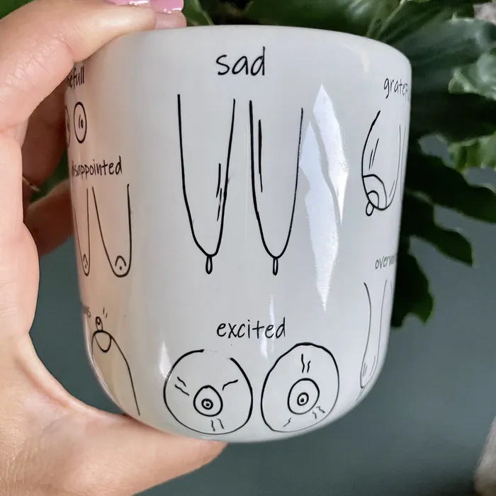Riana Mostert Earrings Boobie mug