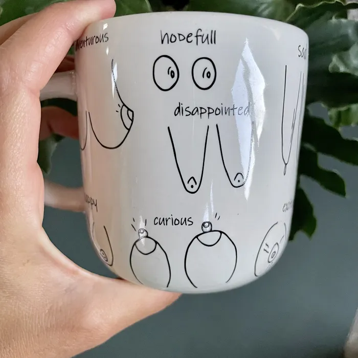 Riana Mostert Earrings Boobie mug