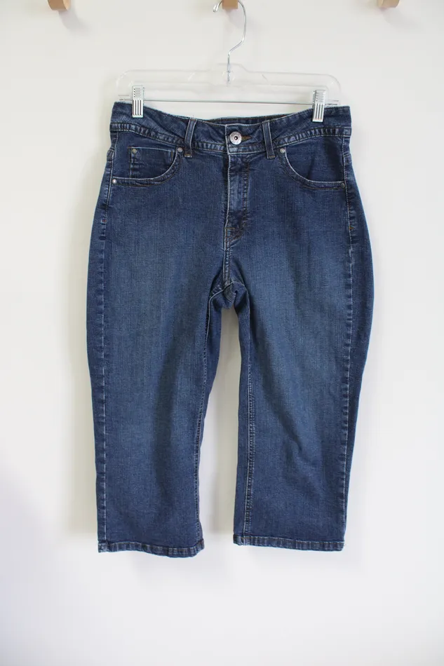 Riders By Lee No Gap Waist Denim Capri 10 Lee Earrings