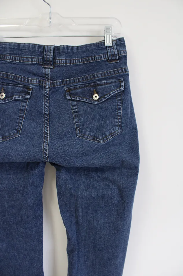 Riders By Lee No Gap Waist Denim Capri 10 Lee Earrings