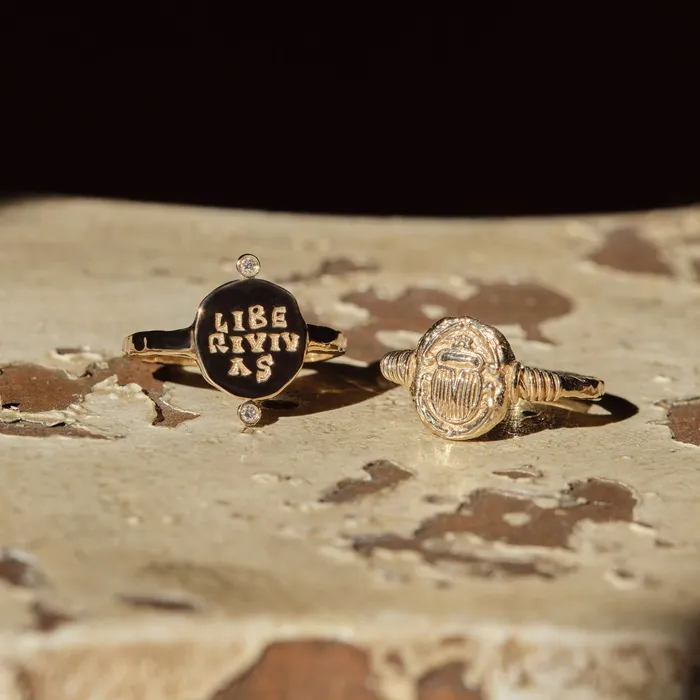 Rings Liberi Vivas Diamond Signet Ring COMMON ERA