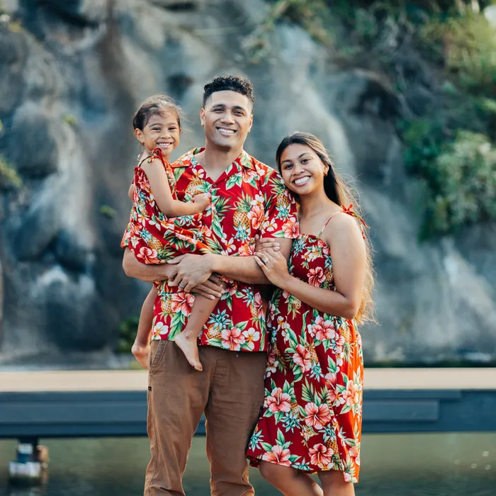 RJCLANCEYLTD Necklaces RJC Hawaiian Pineapple and Hibiscus Womens Makaha Dress