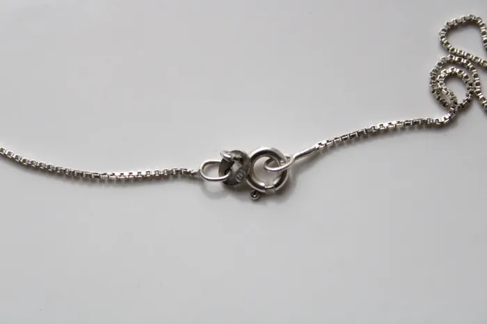 Ruby Stone Sterling Silver TwoTone Heart Necklace Jubilee Thrift Necklaces