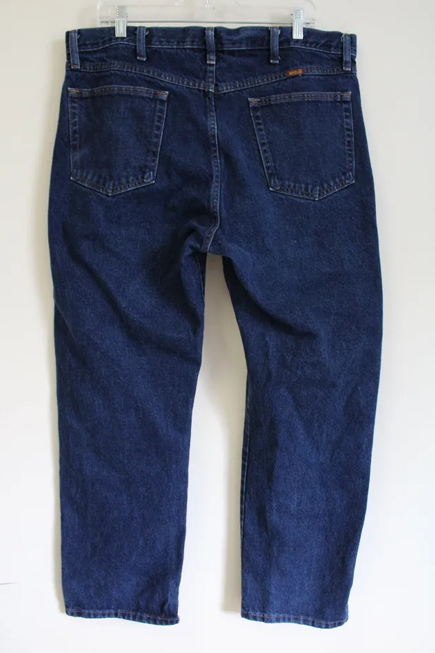 Rustler Earrings Rustler Dark Wash Jeans 38X29