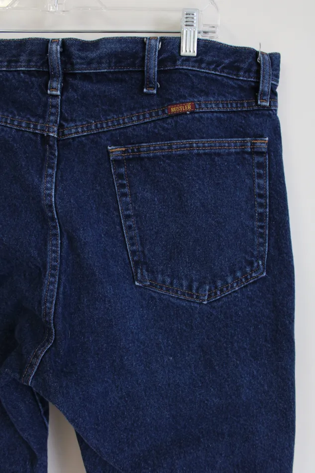 Rustler Earrings Rustler Dark Wash Jeans 38X29