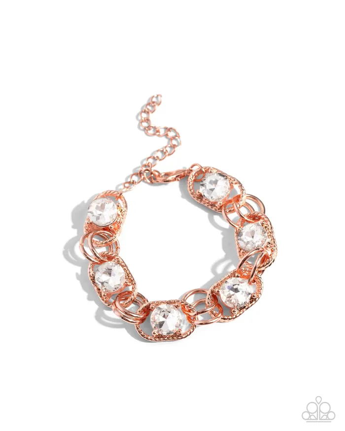 Serrated Secret Copper Paparazzi Accessories Necklaces