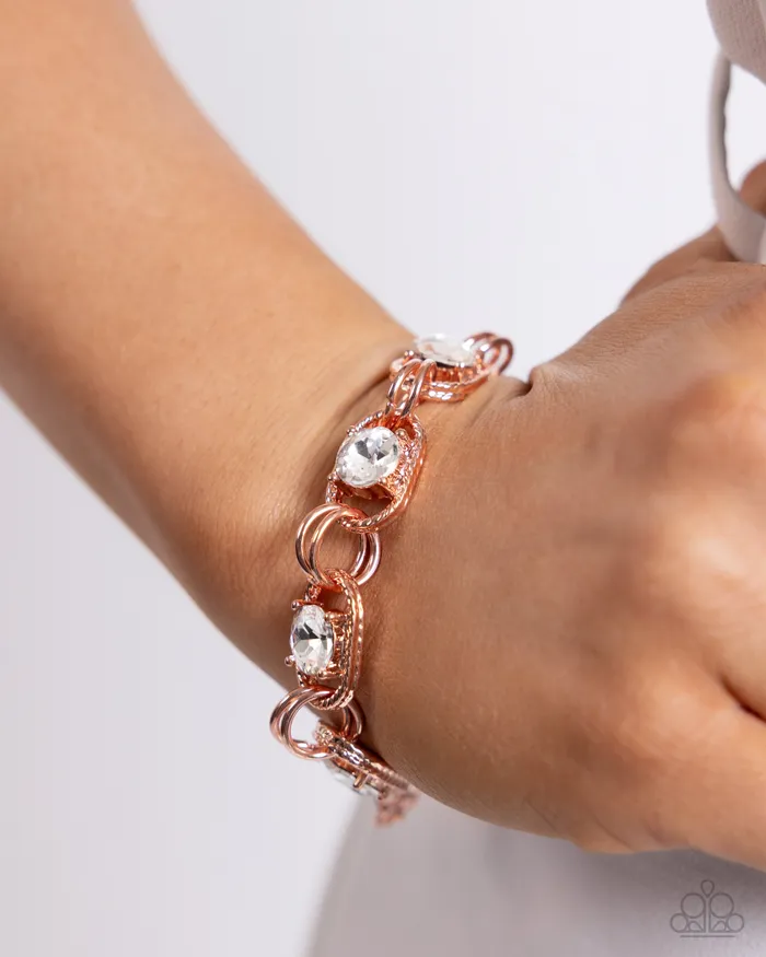 Serrated Secret Copper Paparazzi Accessories Necklaces