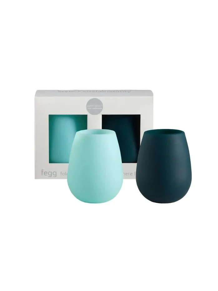 Silicone Unbreakable Glasses Set of 2 Porter Green Earrings