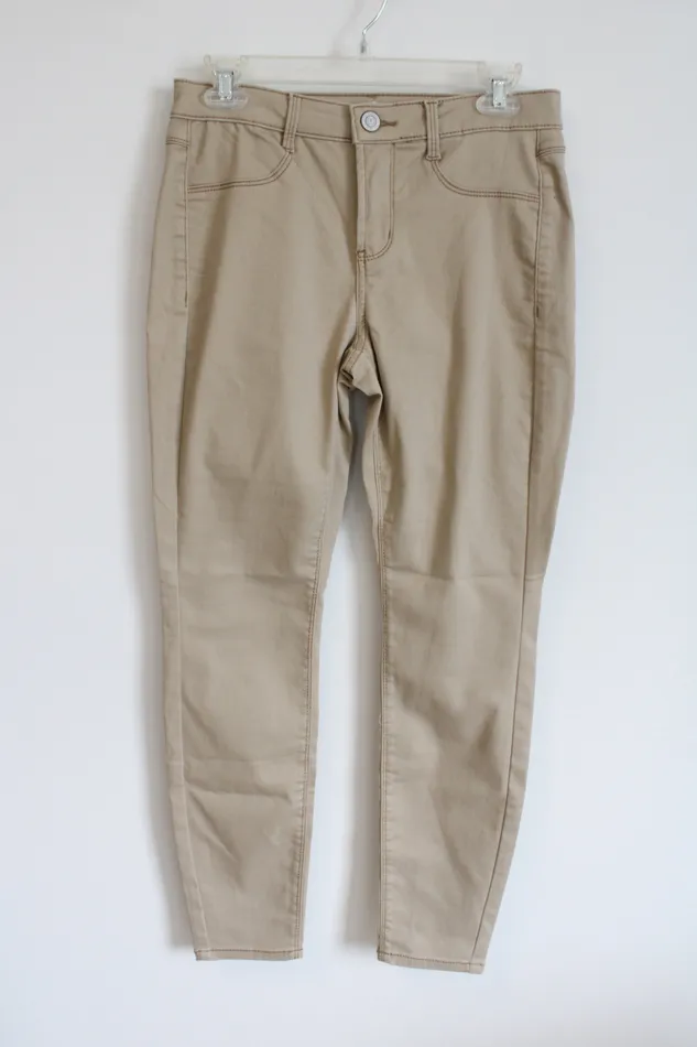 SO Earrings SO High Rise Khaki Jeggings 7