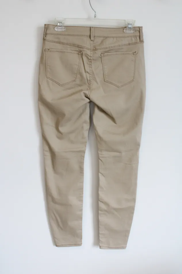 SO Earrings SO High Rise Khaki Jeggings 7