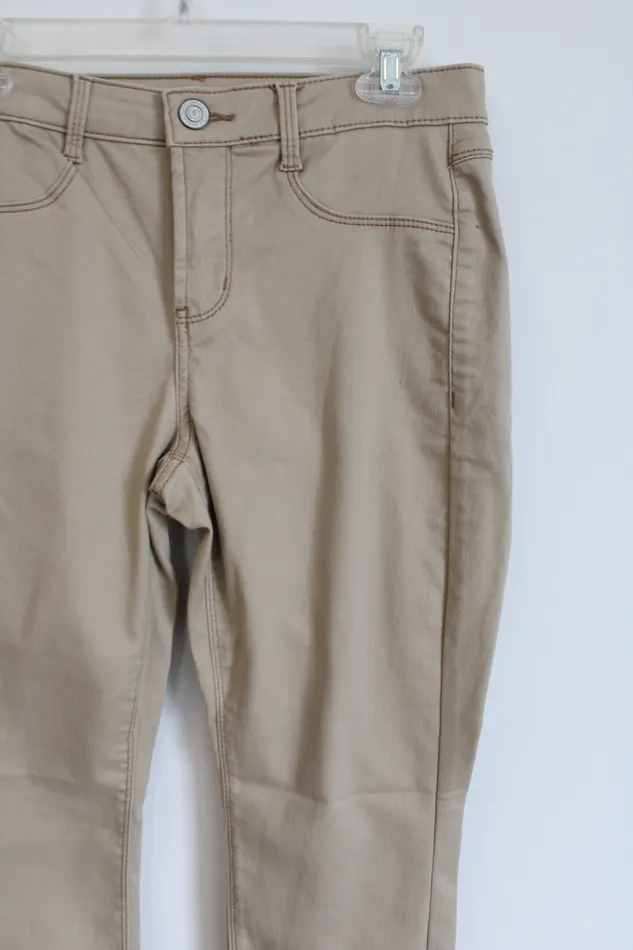 SO Earrings SO High Rise Khaki Jeggings 7