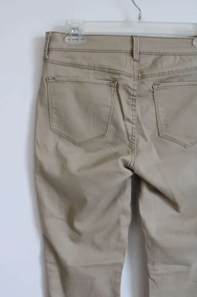 SO Earrings SO High Rise Khaki Jeggings 7