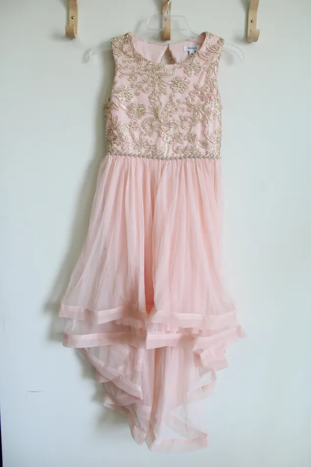 Speechless Necklaces Speechless Kids Light Pink Tulle HighLow Dress 14