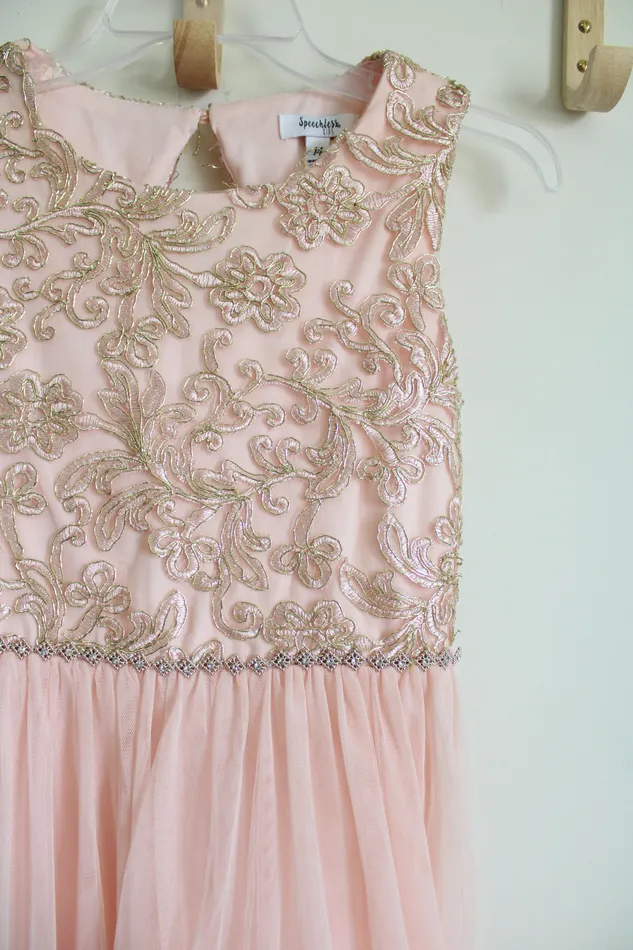 Speechless Necklaces Speechless Kids Light Pink Tulle HighLow Dress 14
