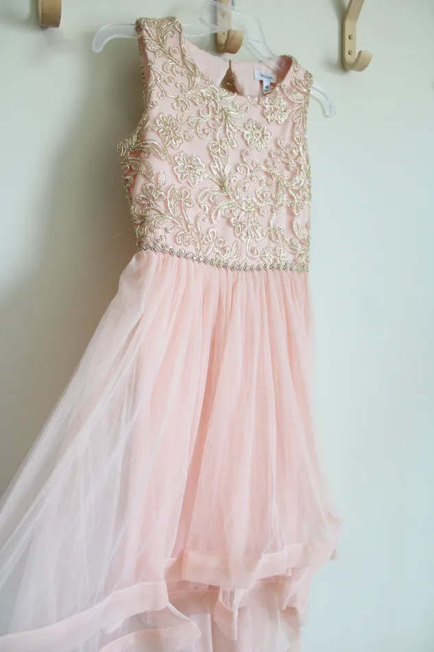 Speechless Necklaces Speechless Kids Light Pink Tulle HighLow Dress 14