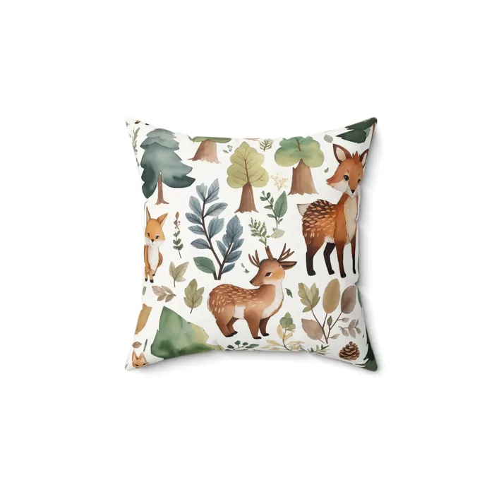 Spun Polyester Square Pillow Portraits by NC Earrings