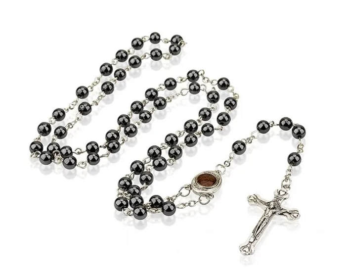 St Michael Holy Soil Rosary Bryan Lim Earrings