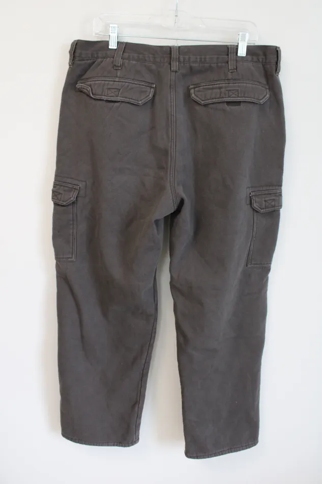 Stanley Fleece Lined Brown Cargo Pants 36X30 Stanley Earrings