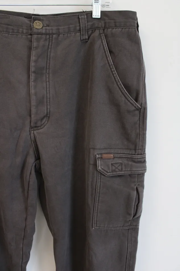 Stanley Fleece Lined Brown Cargo Pants 36X30 Stanley Earrings